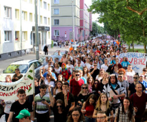 Korowód studentów przeszedł ulicami Szczecina