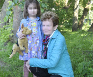 Agnieszka z babcią