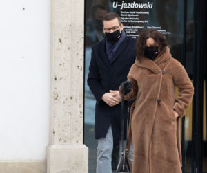 Premier Mateusz Morawiecki spędza Walentynki z żoną Centrum Sztuki Współczesnej