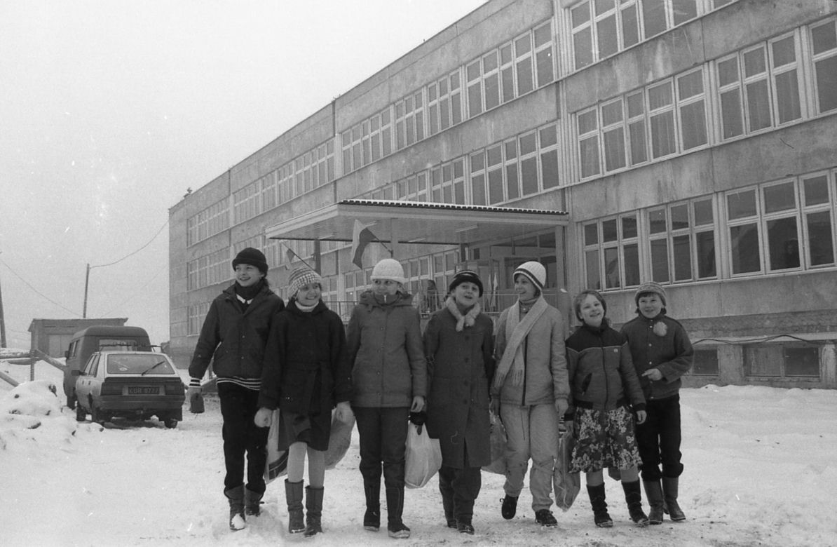 Rybnik zimą w latach 80.