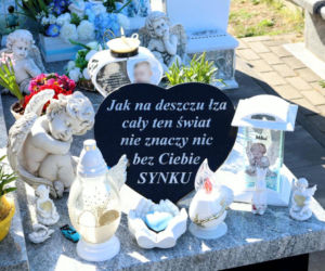 W Wielkanoc na cmentarzu główkę Milanka zmiażdżyła płyta nagrobna. Dramat się nie kończy. Miejsca tragedii strzegą aniołki