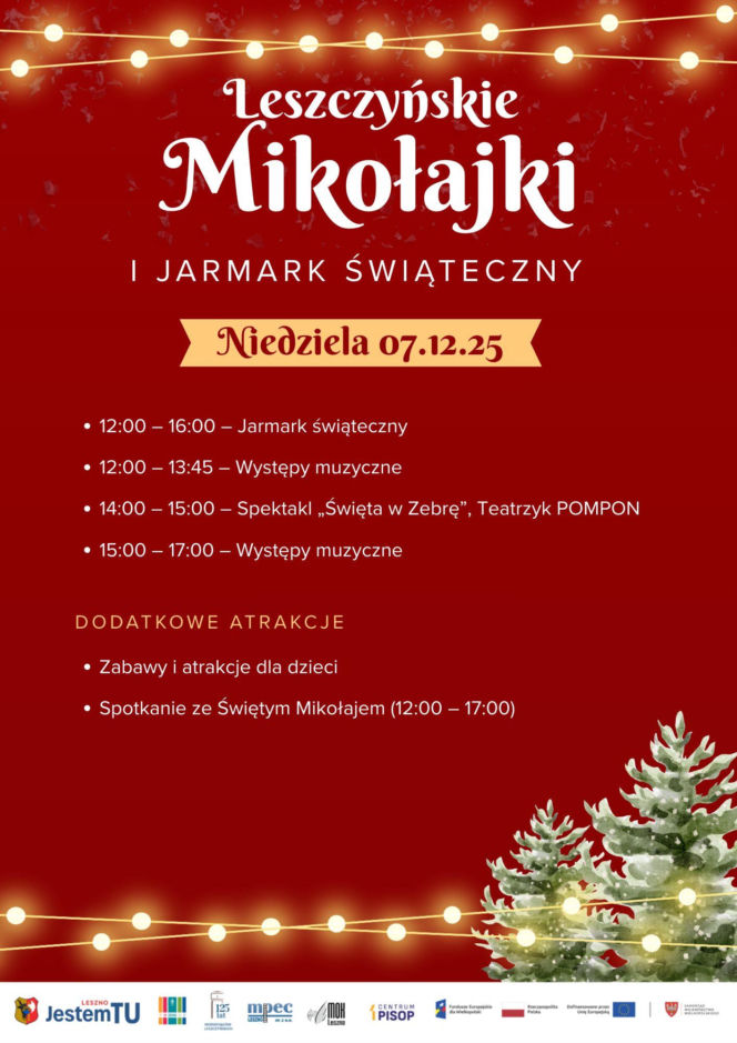 Świąteczny weekend w Lesznie. Od dziś do niedzieli Leszczyńskie Mikołajki i Jarmark Świąteczny