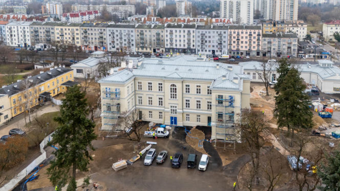 Sinfonia Varsovia w Warszawie podczas budowy