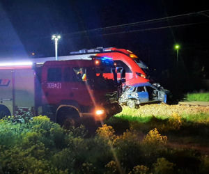 Wypadek na przejeździe Olszynka Grochowska