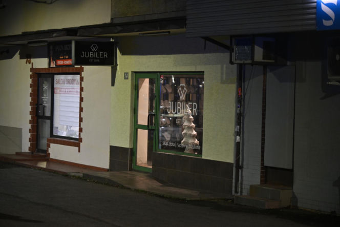 Napad na salon jubilerski w Krakowie