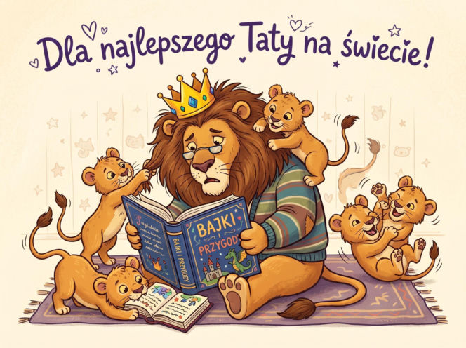 Śmieszna kartka elektroniczna na Dzień Ojca