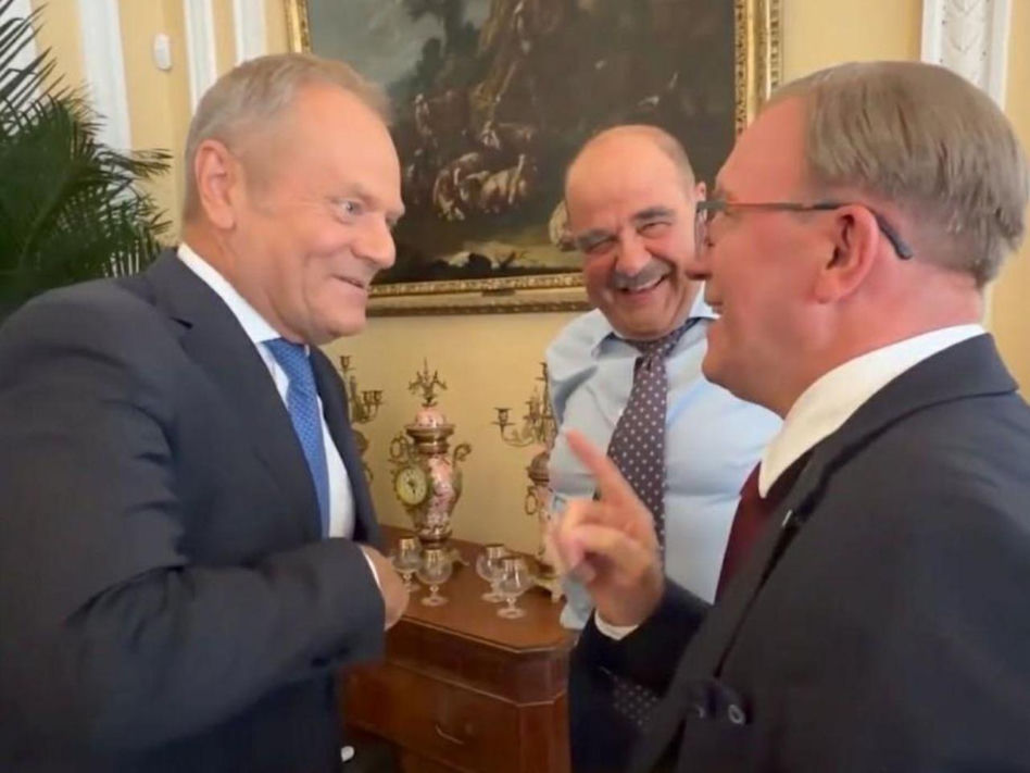 Tusk na planie Rancza