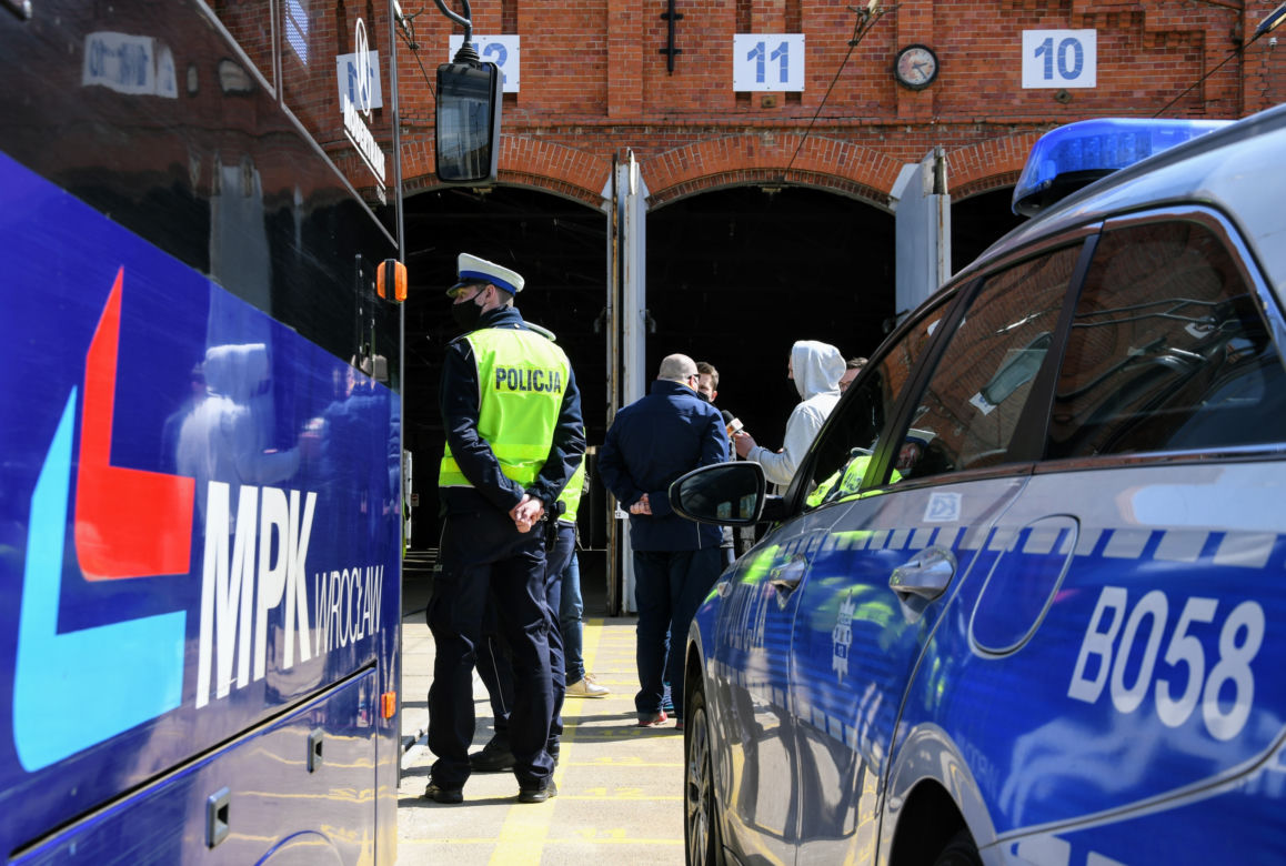 Szkolenie MPK Wrocław dla policjantów z drogówki
