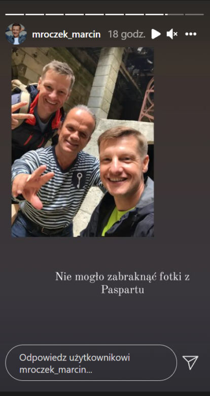 Marcin Mroczek podczas nagrań do "Fort Boyard"