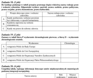MATURA 2012, WOS poziom PODSTAWOWY - ARKUSZE, PYTANIA, ZADANIA, ODPOWIEDZI