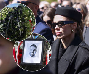 Doda pożegnała Łukasza Litewkę wieńcem z czarnych róż. Wymowne słowa na szarfie!