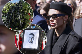 Doda pożegnała Łukasza Litewkę wieńcem z czarnych róż. Wymowne słowa na szarfie!