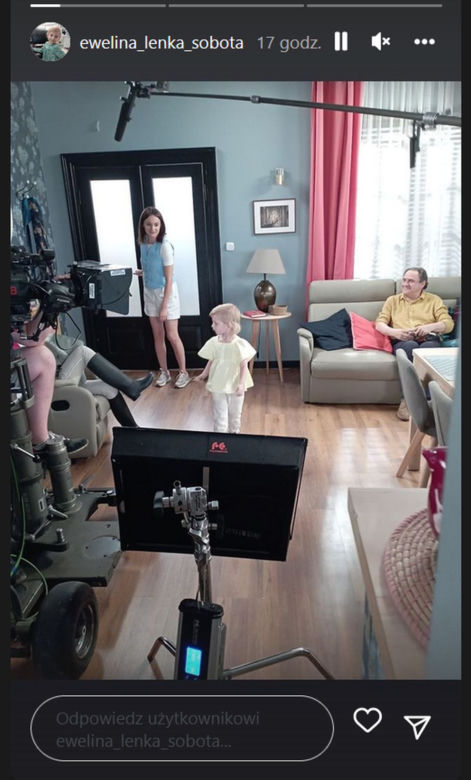 Barwy szczęścia na planie. Natalia (Maria Dejmek), Lea (Lena Sobota), Jerzy (Bronisław Wrocławski)