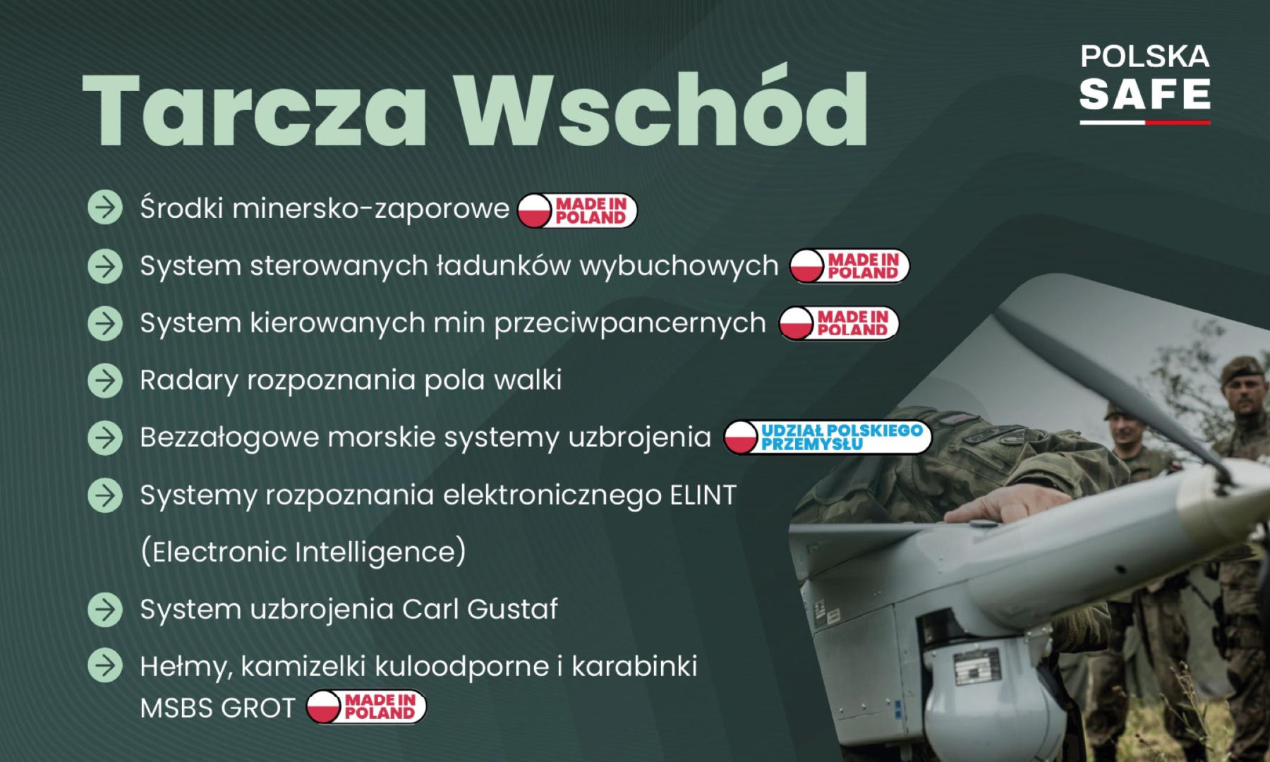Lista programów SAFE