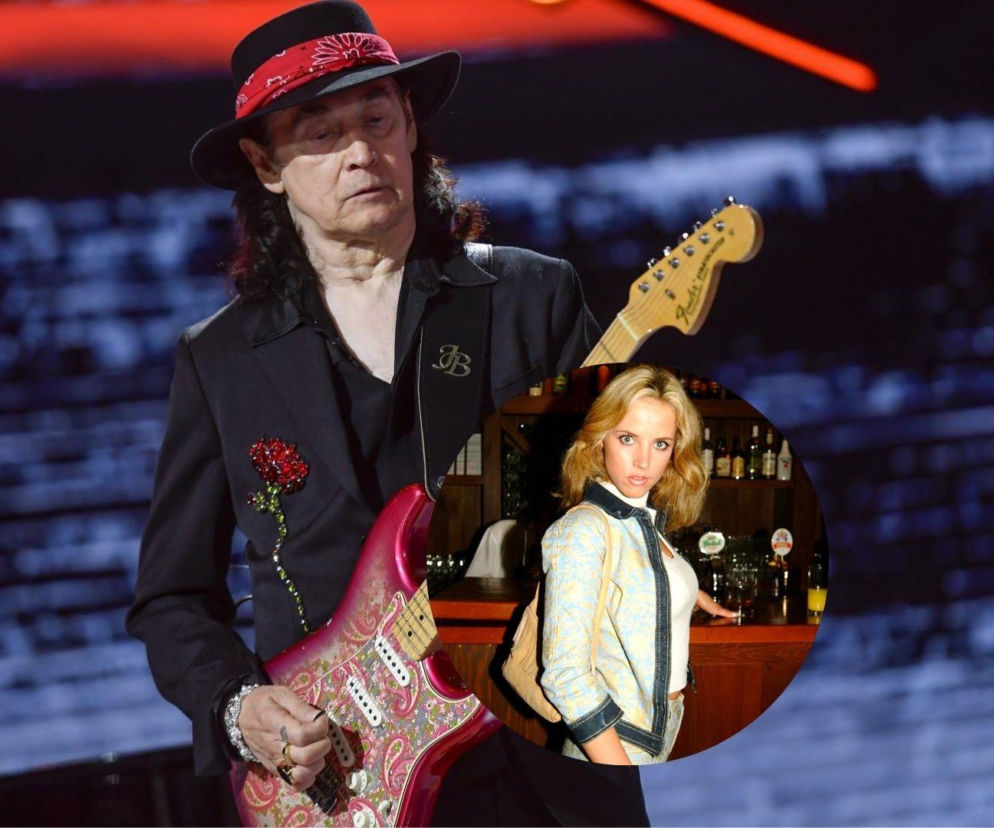 Muzyk Jan Borysewicz z gitarą. Na miniaturze jego córka Joanna. O filmie Mniej obcy przeczytasz na SE.
