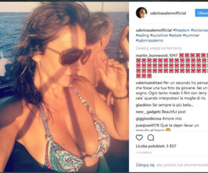 Sabrina pozuje na wczasach