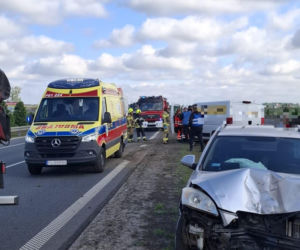 Zablokowana S5 koło Leszna. Zderzenie kilku aut na wysokości Święciechowy