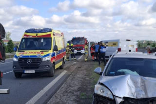 Zablokowana S5 koło Leszna. Zderzenie kilku aut na wysokości Święciechowy