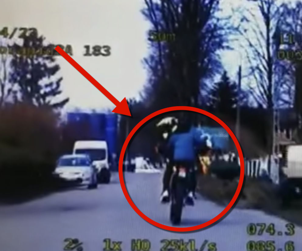 Pościg pod Kołobrzegiem. Motocyklista miał powody do ucieczki