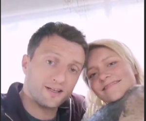 M jak miłość po wakacjach 2019. Ula (Iga Krefft), Bartek (Arkadiusz Smoleński) na planie