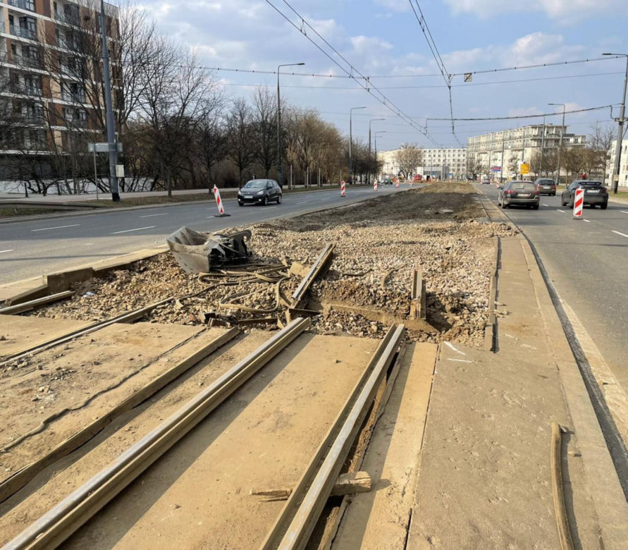 Ruszył rRuszył remont torowiska przy Arkadii w Warszawie