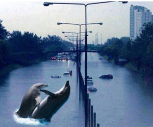 Zalana Warszawa - memy