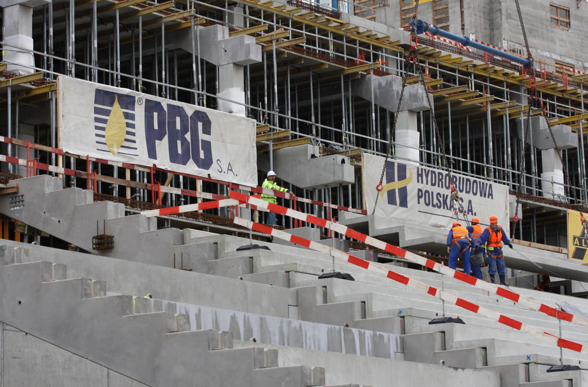Budowa Stadionu Narodowego w Warszawie - archiwalne zdjęcia