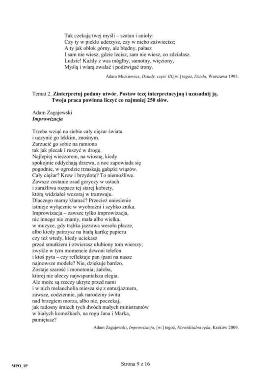 Matura 2021. Takie tematy były na maturze z języka polskiego w poprzednich latach. Co będzie na maturze 2021? 