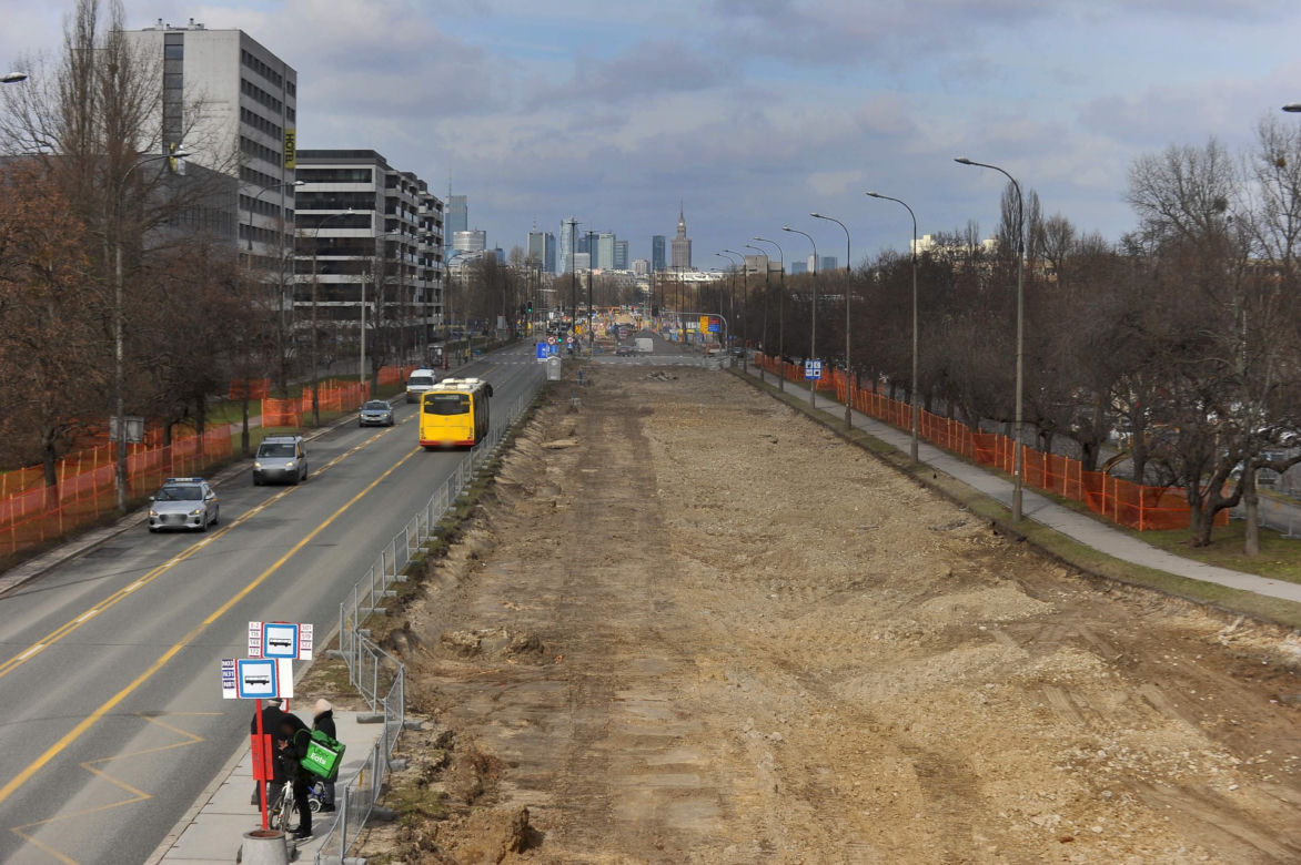 Tak wygląda budowa tramwaju do Wilanowa