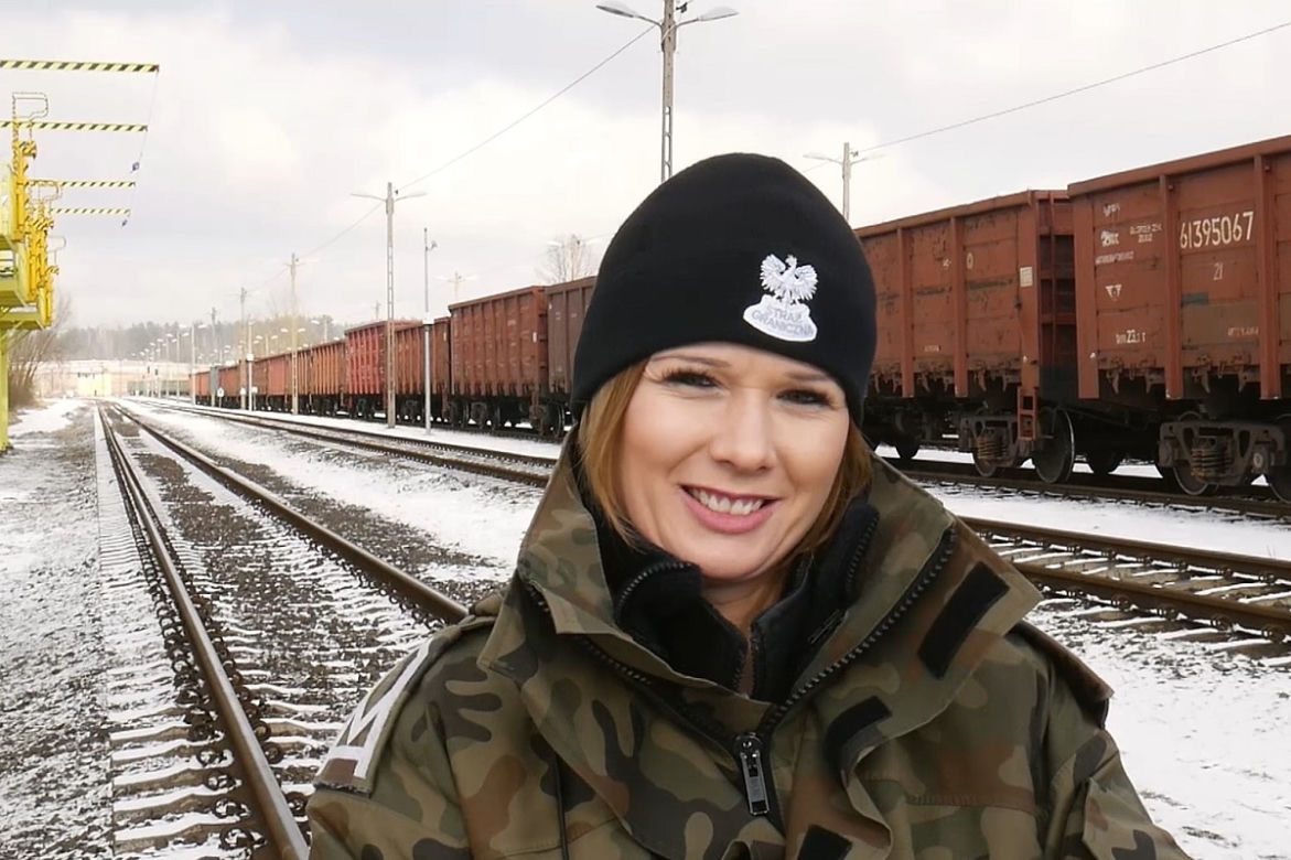 Funkcjonariuszki podlaskiego oddziału Straży Granicznej