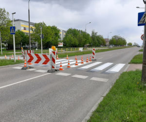 Trójwymiarowe przejście dla pieszych w Łomży
