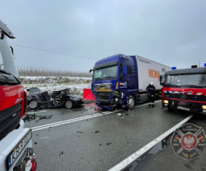 Potworny wypadek w Tęgoborzu. Nie żyje 30-letni mężczyzna