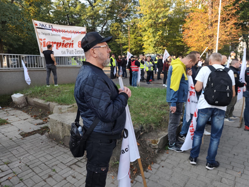 Górnicy protestują przeciw zwolnieniom