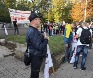 Górnicy protestują przeciw zwolnieniom