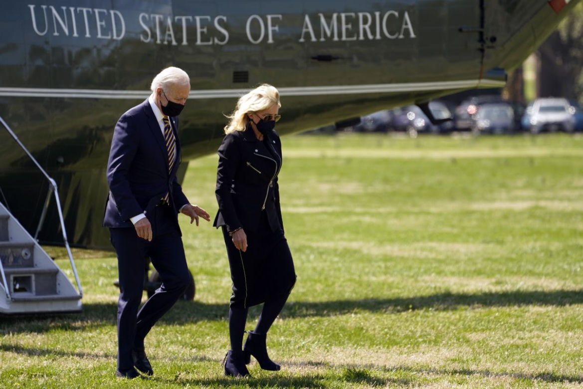 Prezydent Joe Biden z żoną Jill