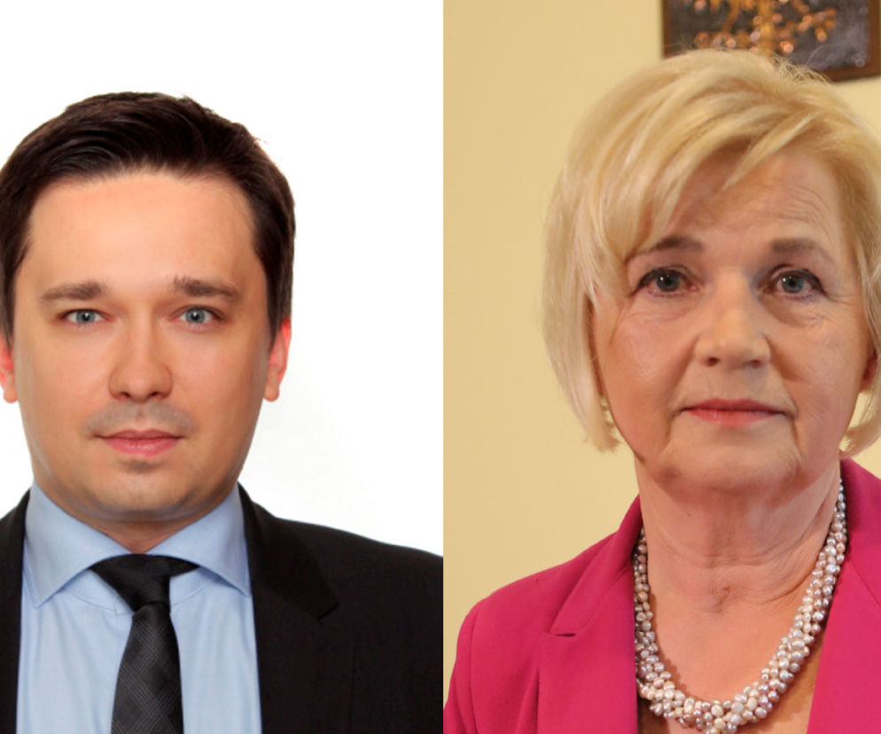 Prof. Marcin Wiącek, senator Lidia Staroń