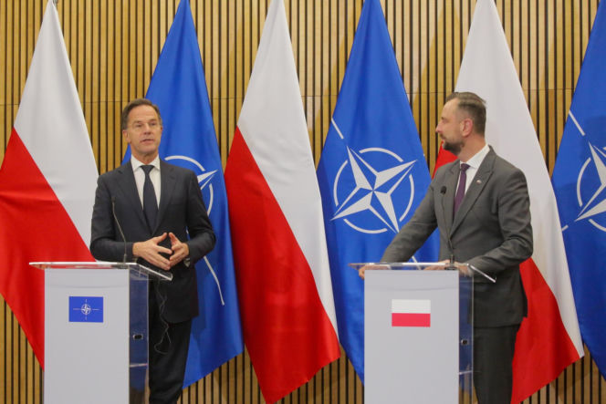 Szef NATO na mazurskim poligonie. Mark Rutte ostrzegł Putina: „Jesteśmy zjednoczeni i gotowi