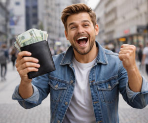 Wydał 5 złotych i teraz musi wymienić portfel. W starym wygrana się nie zmieści