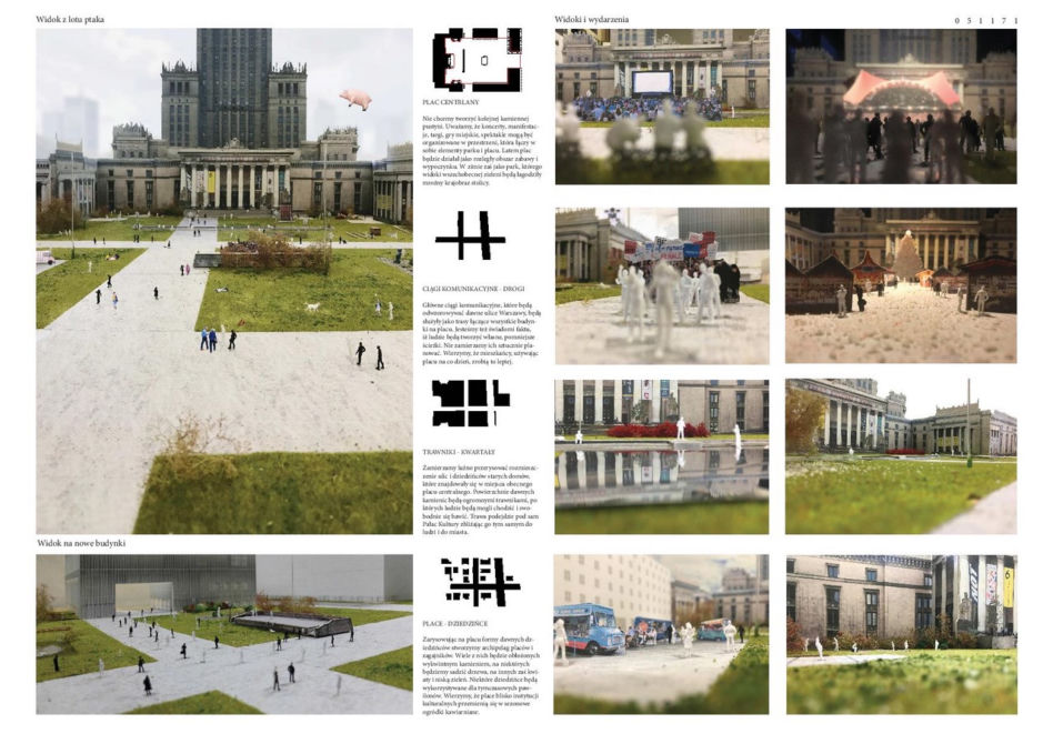 Plac Centralny – wyniki konkursu na nowy plac przed Pałacem Kultury
