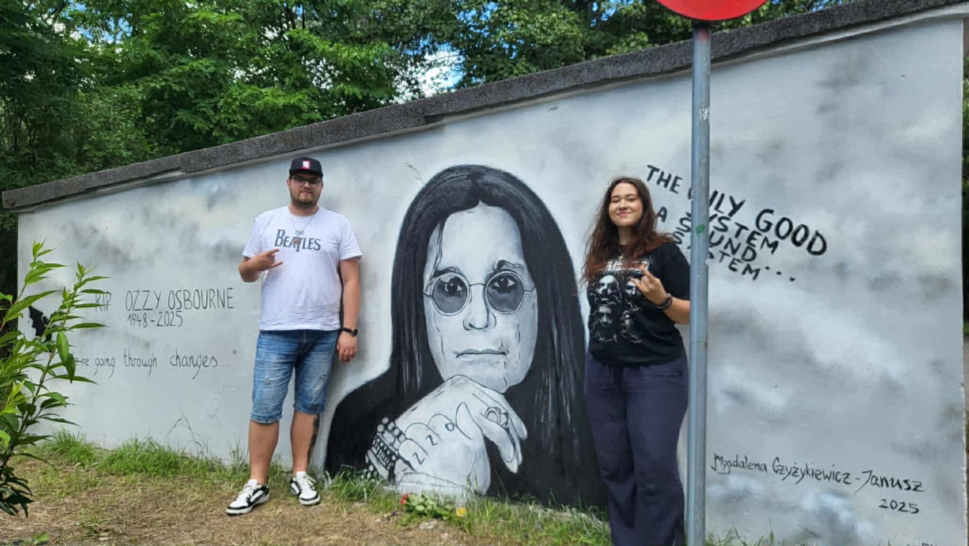 Mural Ozzy'ego Osbourne'a w Warszawie