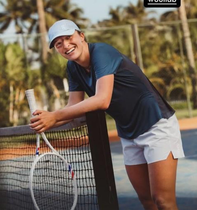 Iga Świątek, urlop na Mauritiusie