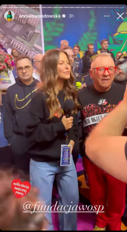 Anna Lewandowska na finale WOŚP 2023