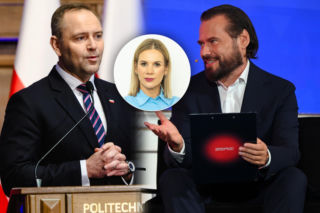 Pilny telefon od żony Nawrockiego. Prowadzący przerwał program na żywo