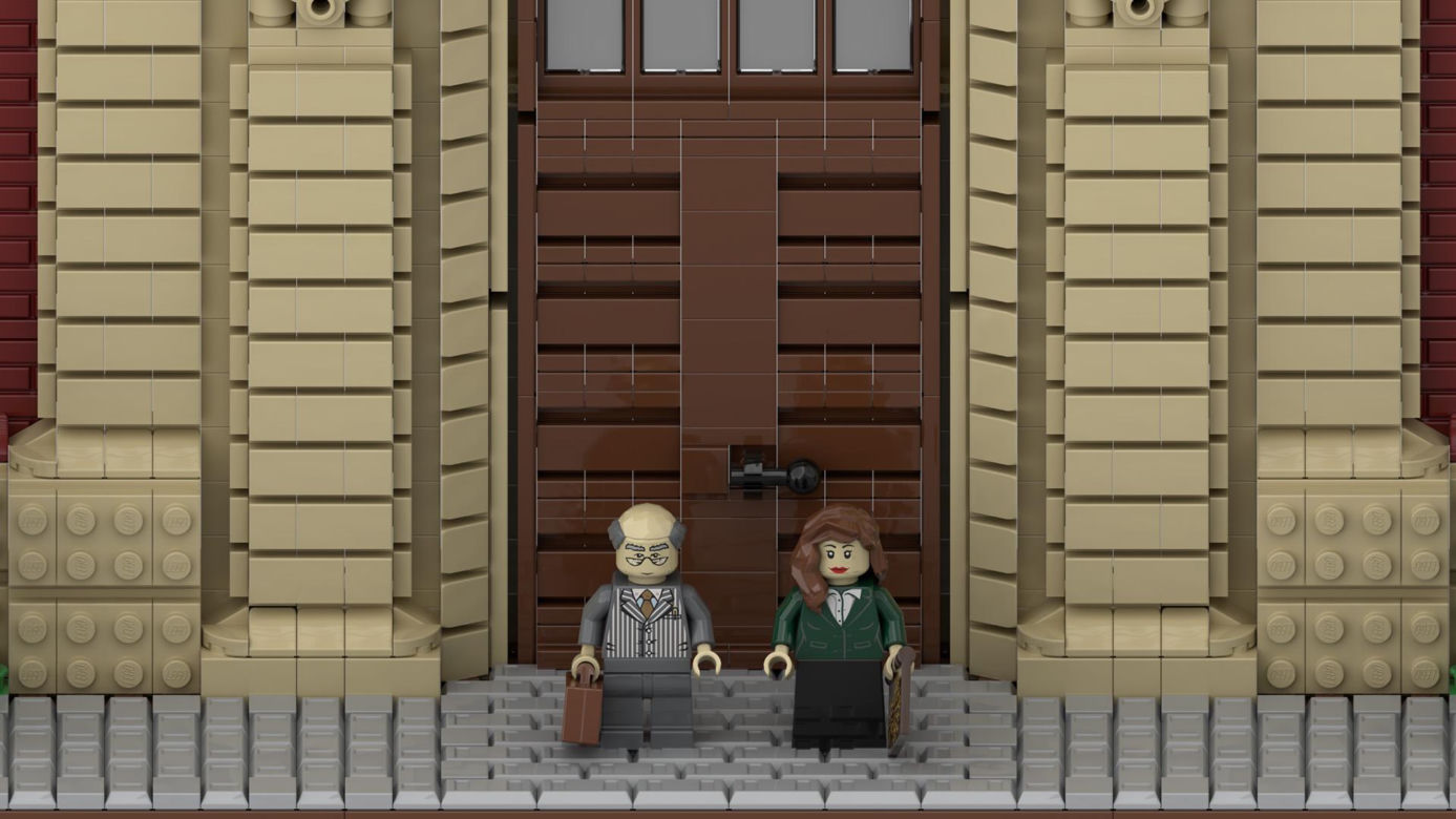 Tarnogórski Staszic z klocków Lego. To dzieło jednego z uczniów