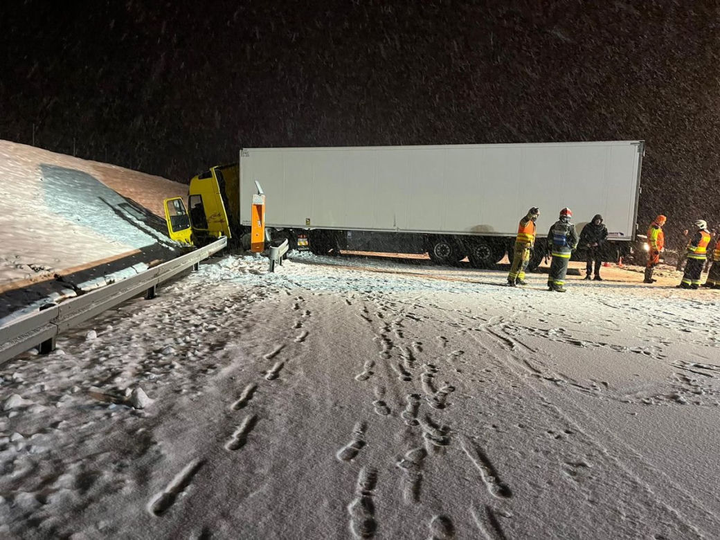 Ciężarówka zablokowała autostradę A4. Utrudnienia trwały kilka godzin