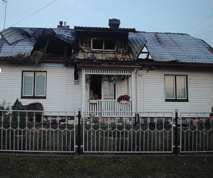 Pożar domu w Przeworsku na Podkarpaciu