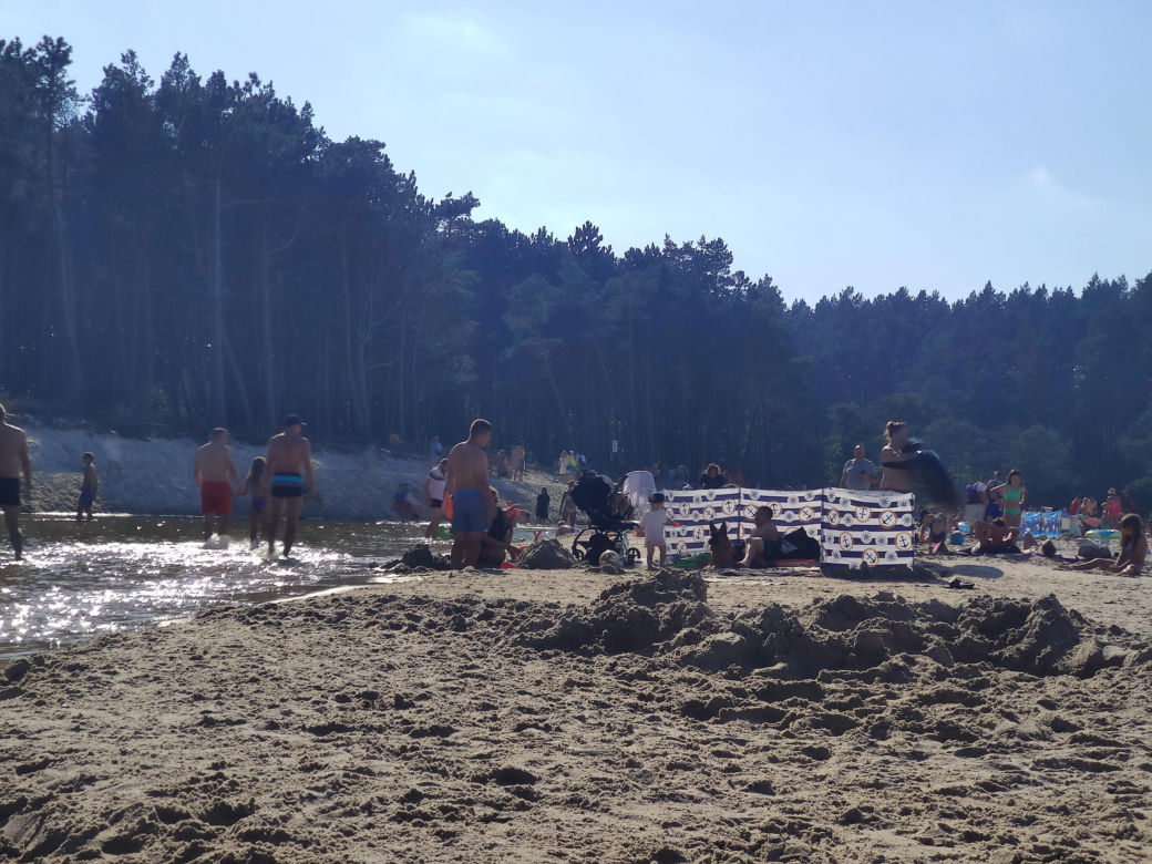 Plaża w Dębkach wrzesień 2023