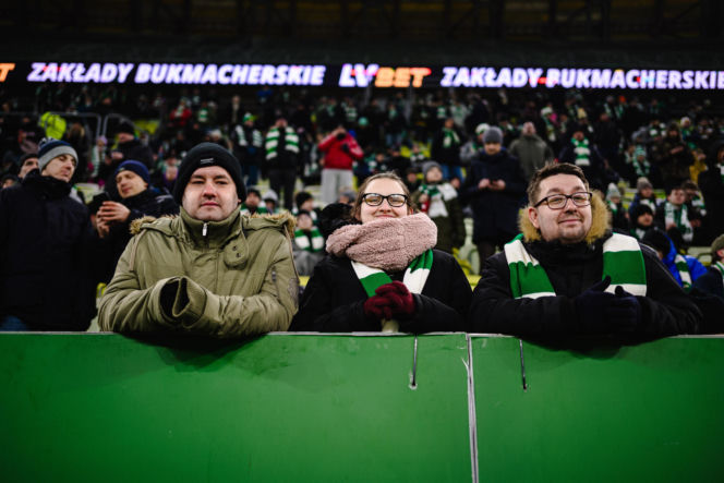 Lechia Gdańsk - Cracovia, zdjęcia kibiców z meczu 20. kolejki PKO BP Ekstraklasy