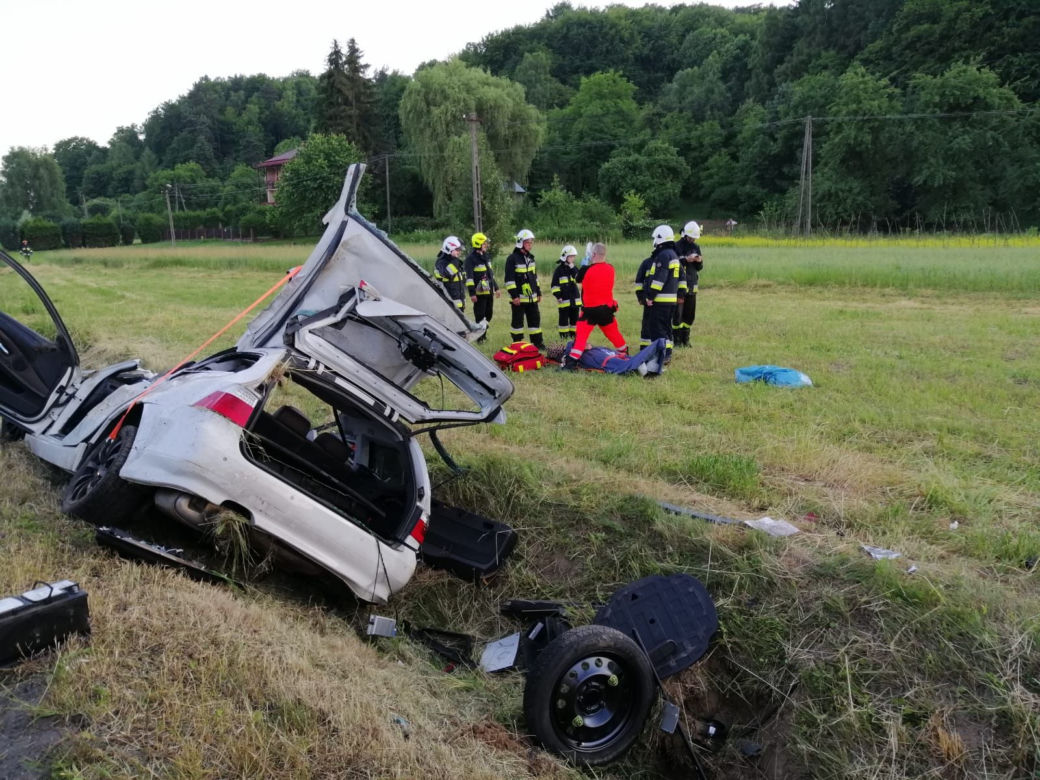 Wypadek w Olszynach