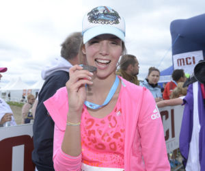 Paulina Krupińska podczas biegu MCI Maraton Mazury